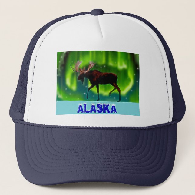 Gorra De Camionero Moose de las luces del norte (Anverso)