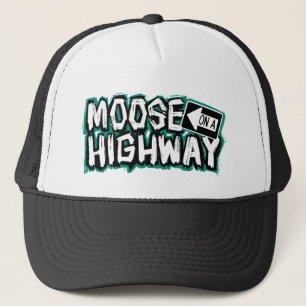 Gorra De Camionero Moose on the Highway Trucker Hat
