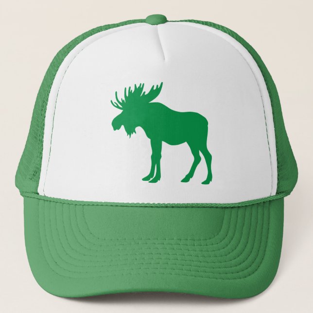Gorra De Camionero Moose verde (Anverso)