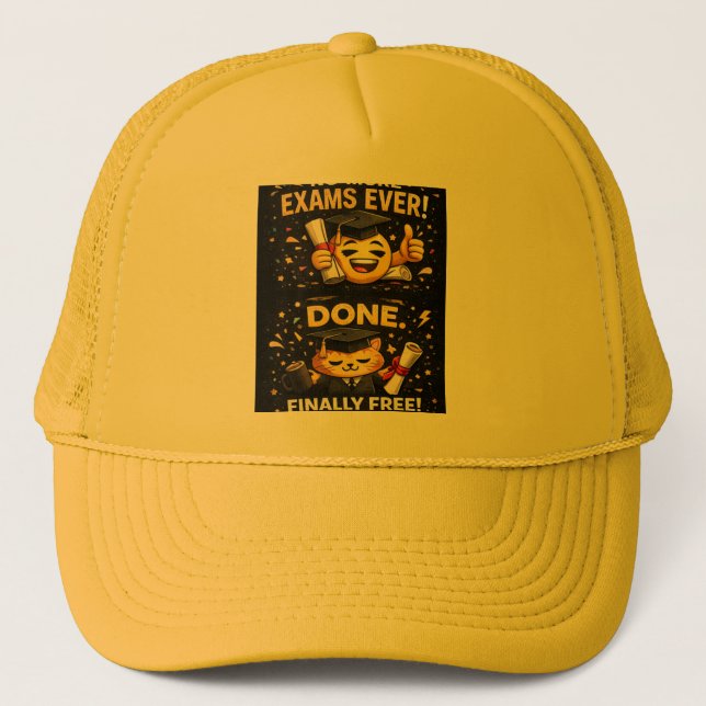 Gorra De Camionero More Exams Ever Funny Graduation Design (Anverso)