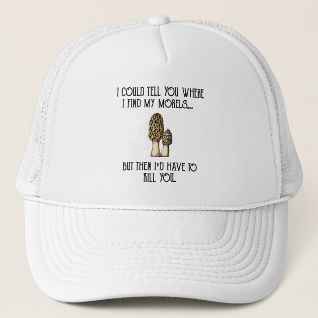 Gorra De Camionero Morel Mushroom Hunter Funny Foraging (Anverso)