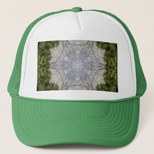 Gorra De Camionero Moss verdes y arte de la naturaleza terrestre (Anverso)
