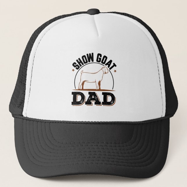 Gorra De Camionero Mostrar papá de cabra (Anverso)