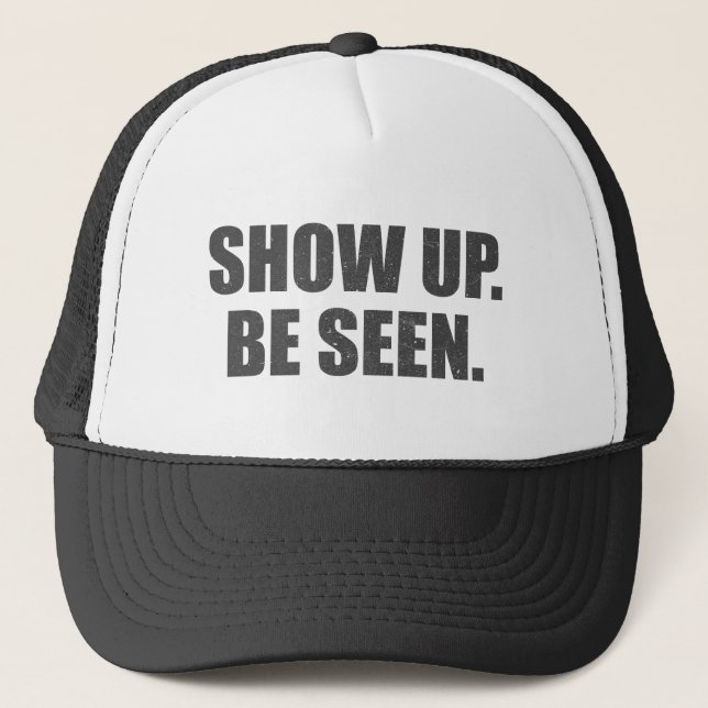Gorra De Camionero Mostrar. Sé Visto. (Anverso)