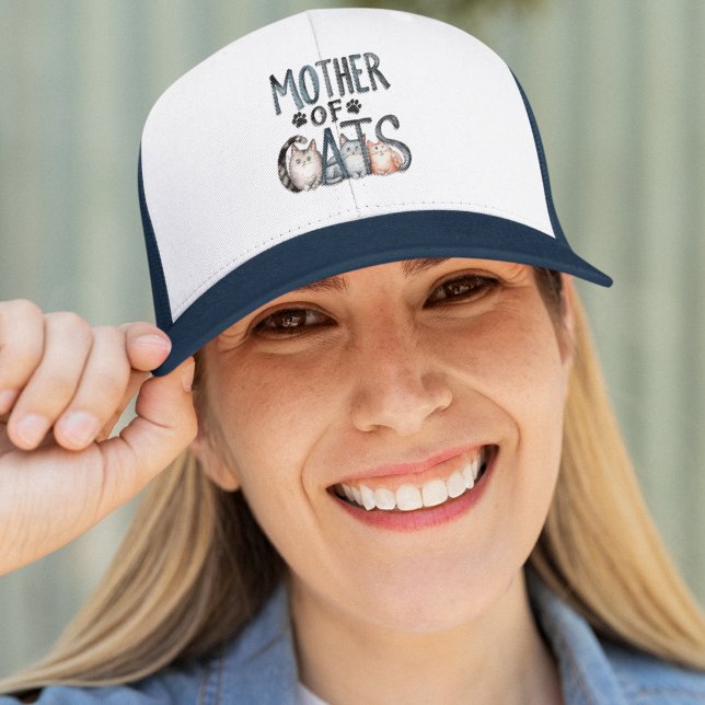 Gorra De Camionero Mother of Cats, Fun Gift for Cat Lovers (Subido por el creador)