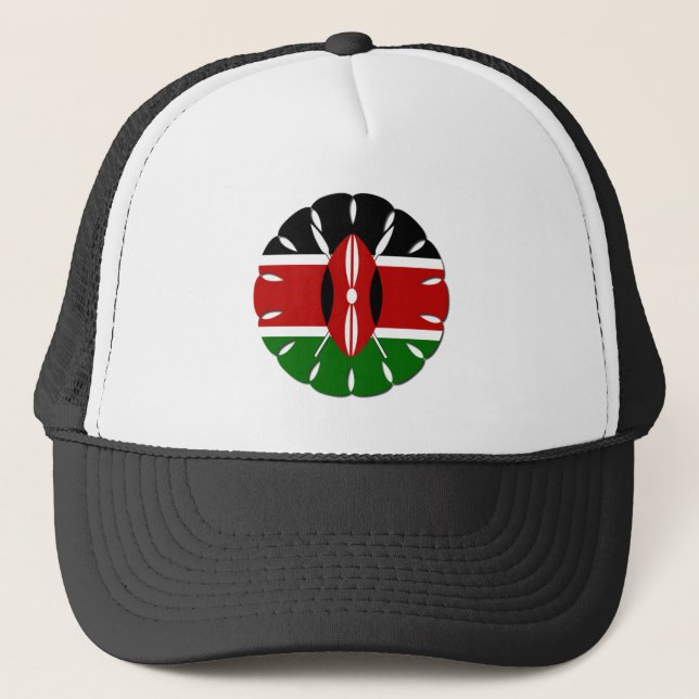 Gorra De Camionero Motif keniano redondo: Símbolo nacional (Anverso)