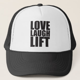 Gorra De Camionero Motivación de entrenamiento - Amor, Risa, Levantam