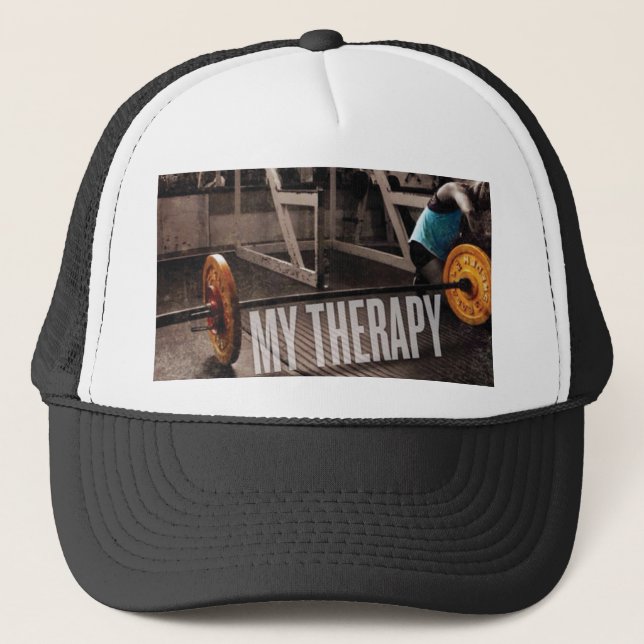 Gorra De Camionero Motivación de entrenamiento - Mi terapia (Anverso)