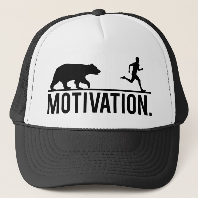 Gorra De Camionero Motivación divertida de entrenamiento - Persiguien (Anverso)