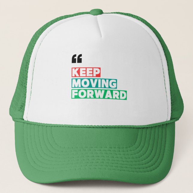 Gorra De Camionero Motivación para seguir avanzando (Anverso)