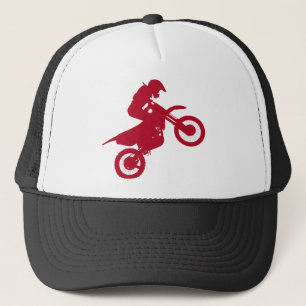 Gorra De Camionero moto de motocross realizando acrobacias