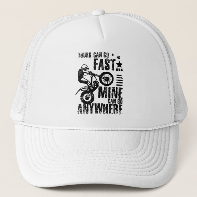Gorra De Camionero Moto trial bike rápido (Anverso)