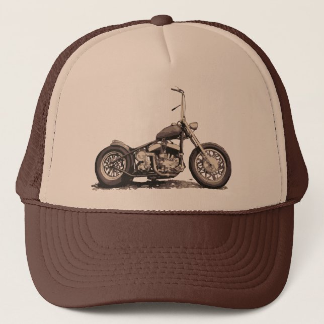 Gorra De Camionero Moto vieja fresca (Anverso)