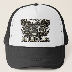 Gorra De Camionero Motocicleta Cool Papa Motociclista Antiguo