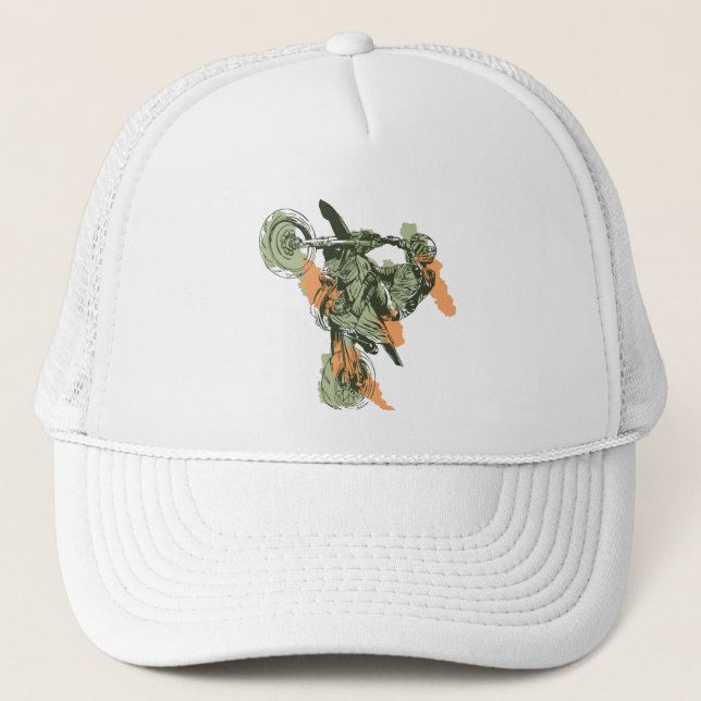 Gorra De Camionero Motocicleta - Fuera de la motocicleta (Anverso)