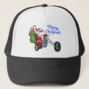 Gorra De Camionero motocicleta santa navidad