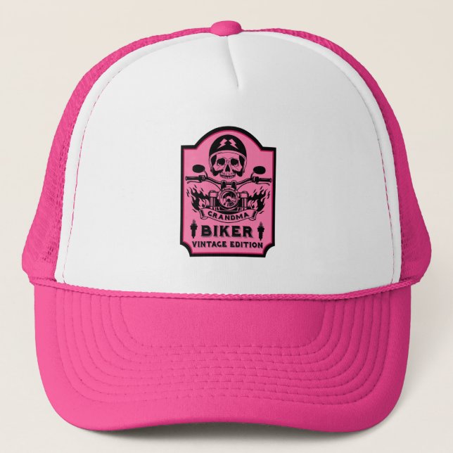 Gorra De Camionero Motociclista Grandma (Anverso)