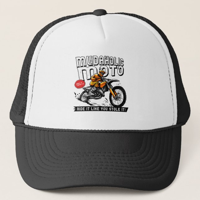 Gorra De Camionero Motocross Moto Dirt Bike Motocross Motorcycle (Anverso)