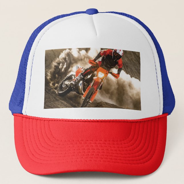 Gorra De Camionero Motocross Rider (Anverso)