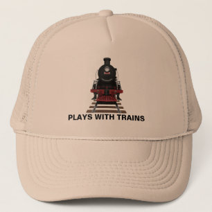 Gorra De Camionero Motor de Tren Juega Con Trenes o Personaliza Texto