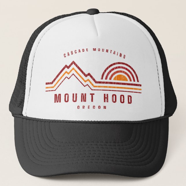 Gorra De Camionero Mount Hood Oregon Cascade Mountains (Anverso)