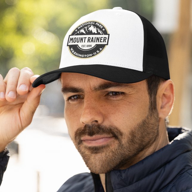Gorra De Camionero Mount Rainier National Park Mountain Logo (Subido por el creador)