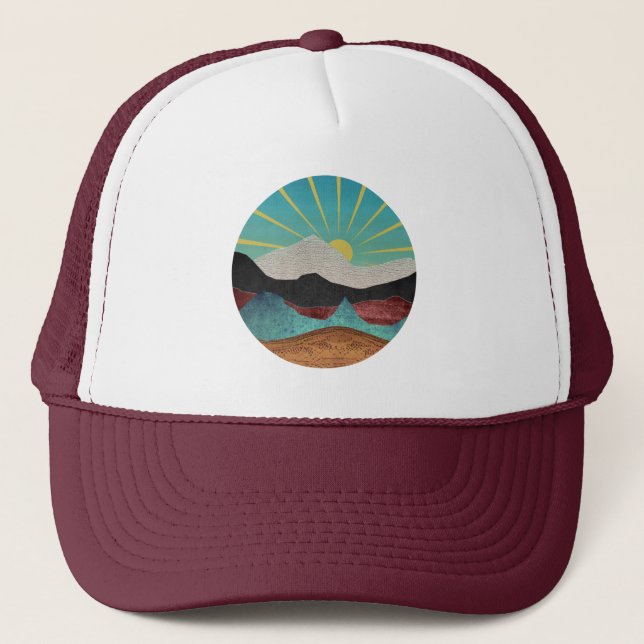 Gorra De Camionero Mountain Fantasy Sunrise (Anverso)