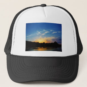 Gorra De Camionero Mountain Lake Sunset