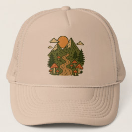 Gorra De Camionero Mountain Mushroom Hiking Trail Outdoors Adventure 