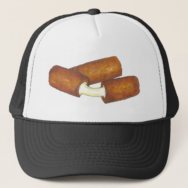 Gorra De Camionero Mozzarella frita sticks carne chatarra de queso (Anverso)