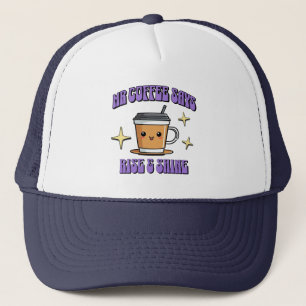 Gorra De Camionero Mr Coffee Dice ¡Levántate y Brilla