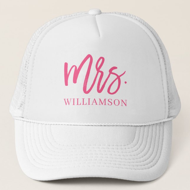 Gorra De Camionero Mrs Script personalizado (Anverso)