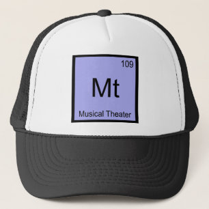 Gorra De Camionero Mt - Camiseta de símbolo de elemento químico de te
