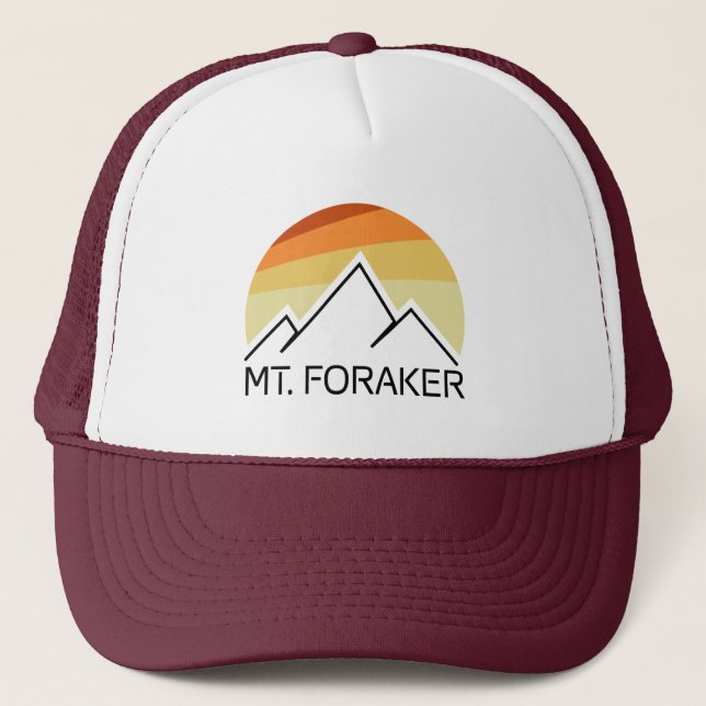 Gorra De Camionero Mt. Foraker Alaska Retro (Anverso)