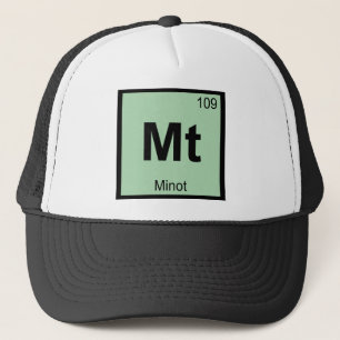 Gorra De Camionero Mt - Minot Dakota del Norte Química Tabla Periódic