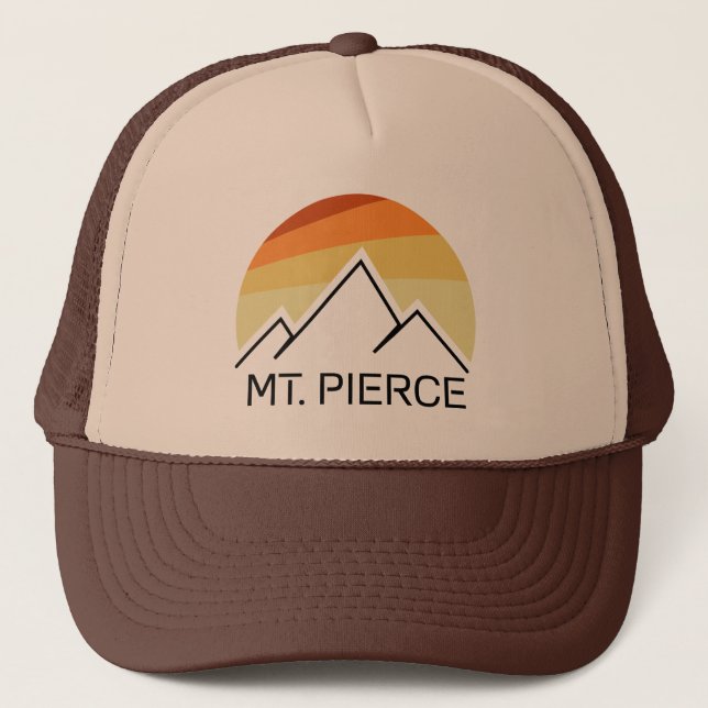 Gorra De Camionero Mt. Pierce New Hampshire Retro (Anverso)