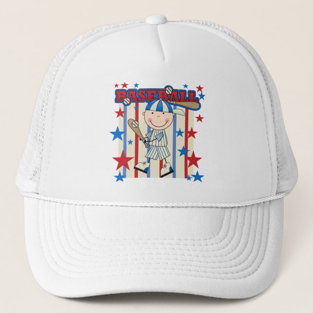 Gorra De Camionero Muchacho del BÉISBOL para arriba en las camisetas (Anverso)