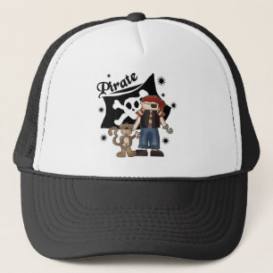 Gorra De Camionero Muchacho del pirata con el mono