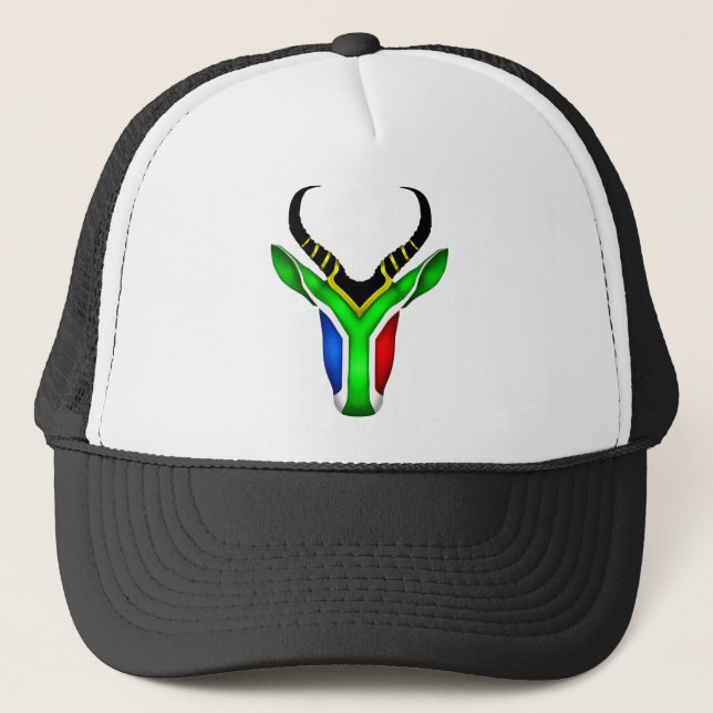 Gorra De Camionero Muelle de la bandera sudafricana (Anverso)