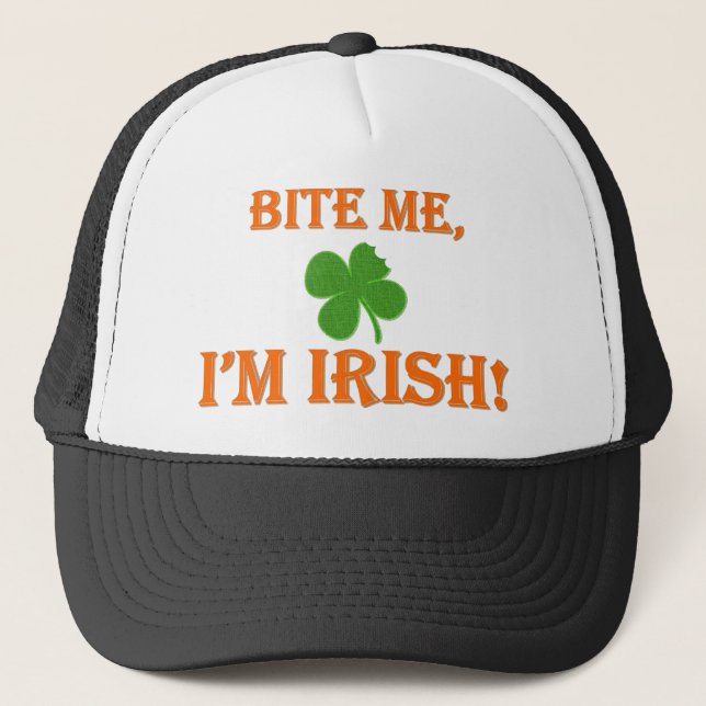 Gorra De Camionero Muérdame que soy irlandés (Anverso)