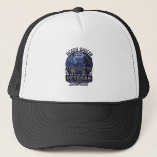 Gorra De Camionero Muerte Sonríe Veterano Fantasma de Halloween Cemen