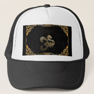 Gorra De Camionero Muestra de oro del escorpión