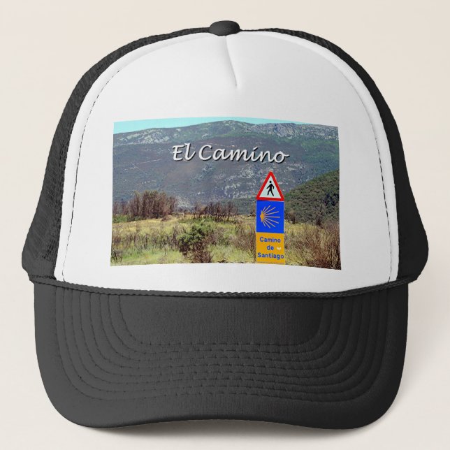 Gorra De Camionero Muestra del EL Camino de Santiago (subtítulo) (Anverso)