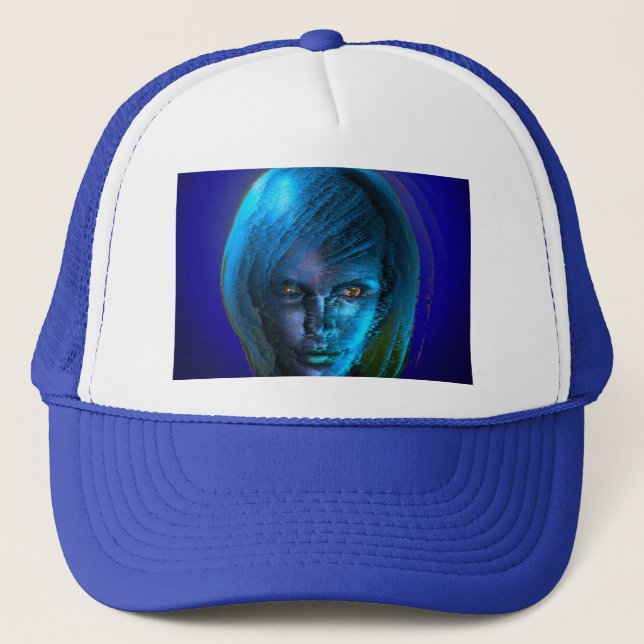 Gorra De Camionero Mujer en blues (Anverso)