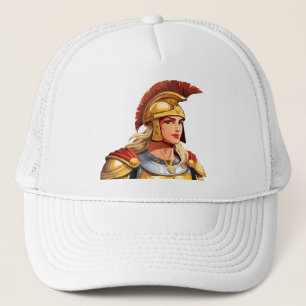 Gorra De Camionero mujer guerrera griega de perfil en clásico