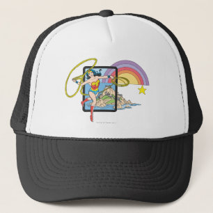 Gorra De Camionero Mujer maravilla arcoiris