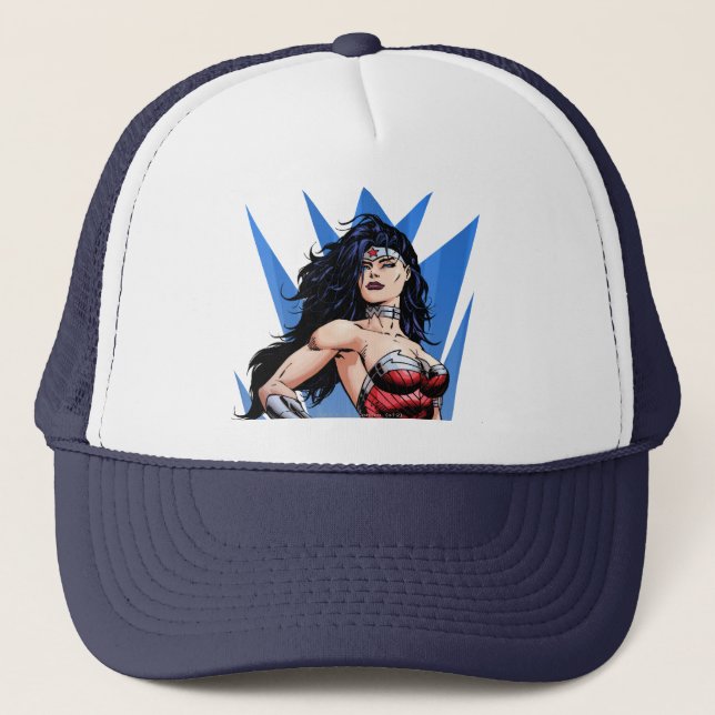 Gorra De Camionero Mujer Maravilla y espada (Anverso)