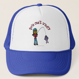 Gorra De Camionero Mujer oscura pescando
