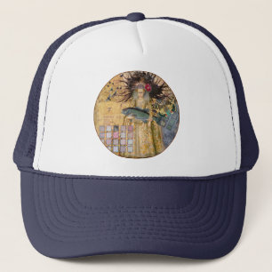 Gorra De Camionero Mujer Piscis Vintage Clásico Gótico