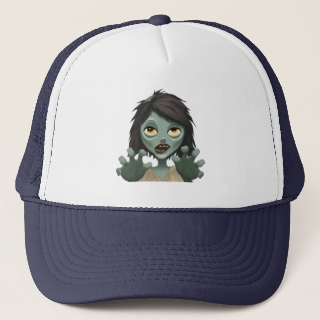 Gorra De Camionero Mujer Zombie - Emoji (Anverso)